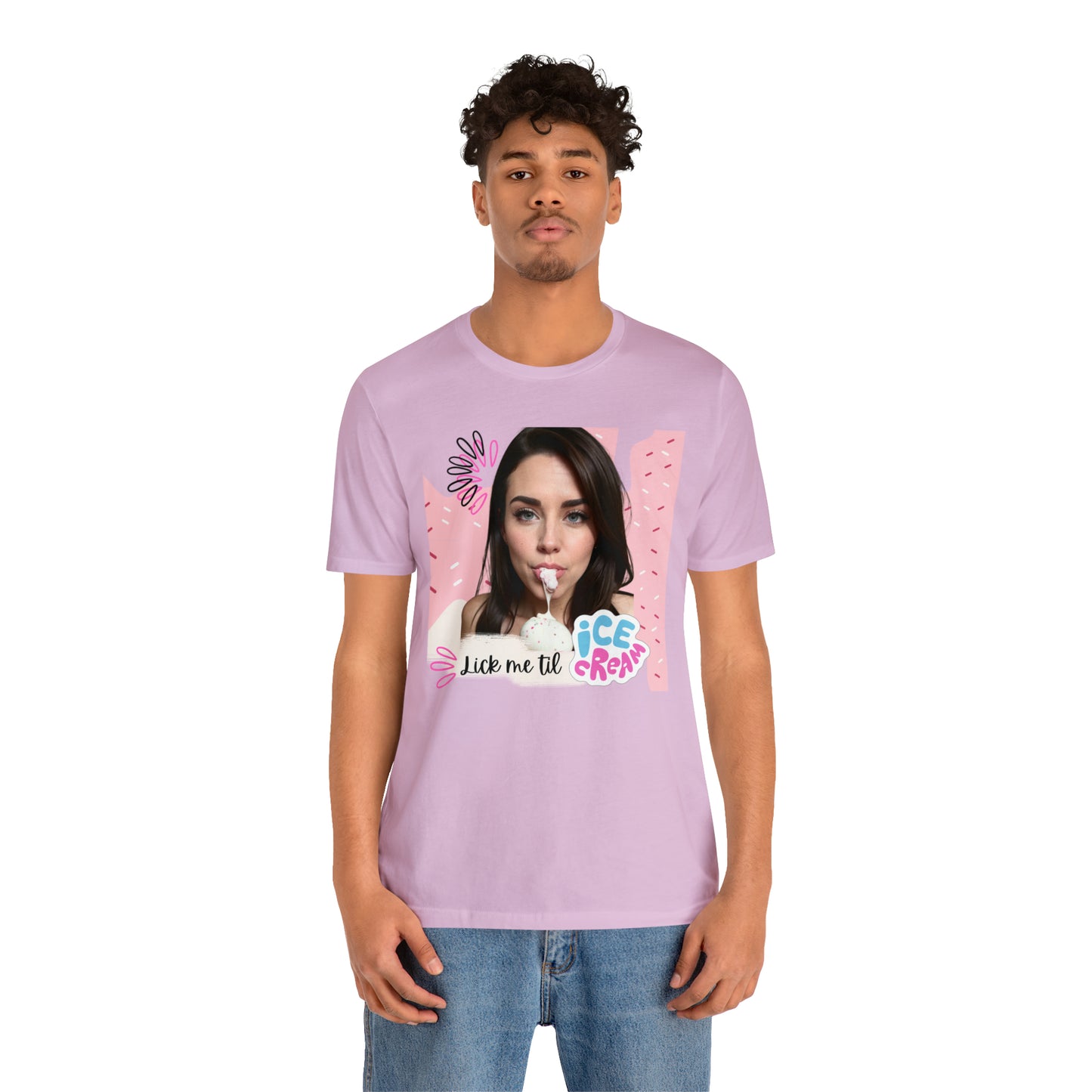 NSFW Lick me til Ice Scream Unisex Jersey Short Sleeve Tee