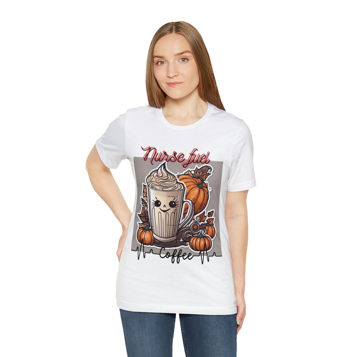 Unisex Jersey Short Sleeve Tee Nurse Fuel PSL fall seasonal latte art