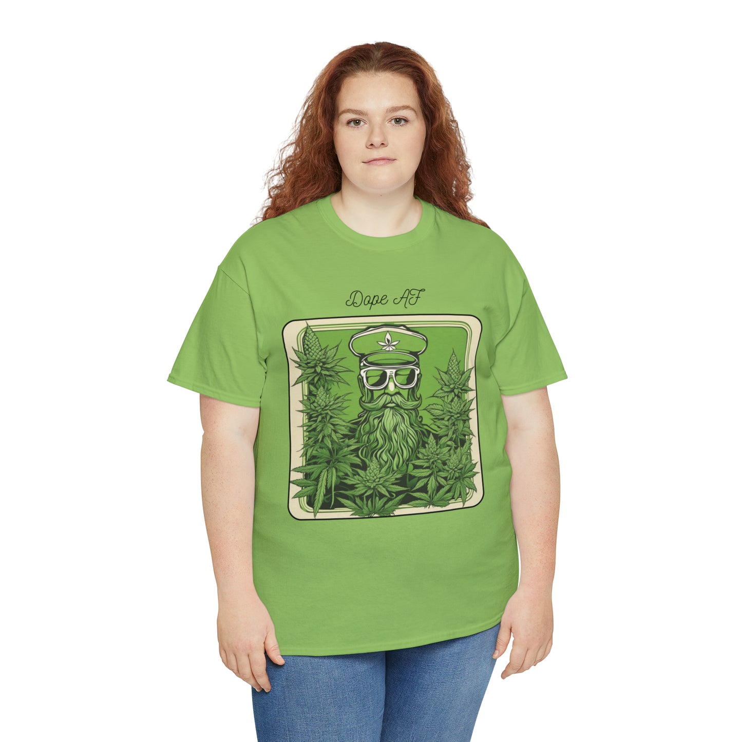 Unisex Heavy Cotton Tee Cannabis Enthusiast Series Dope AF