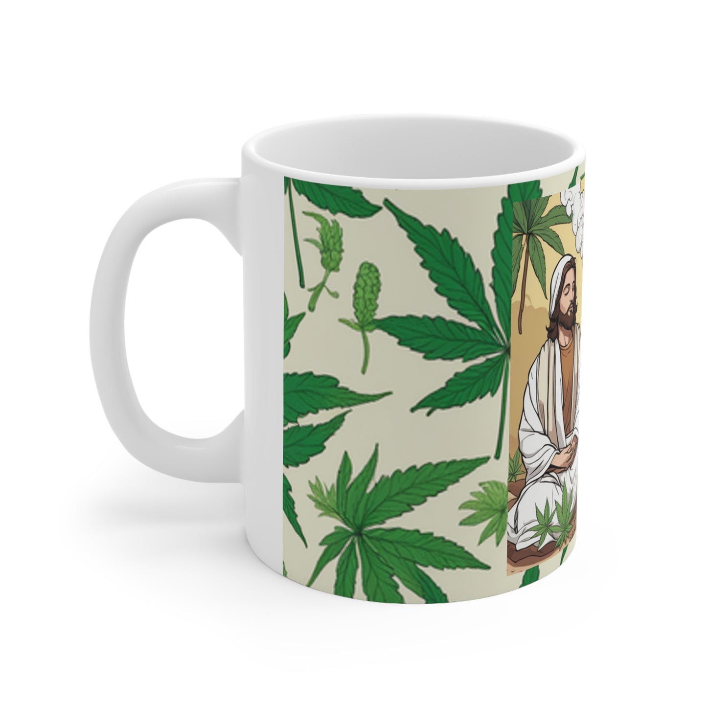 Ceramic Mug 11 Oz. Cannabis Enthusiast Series Jesus