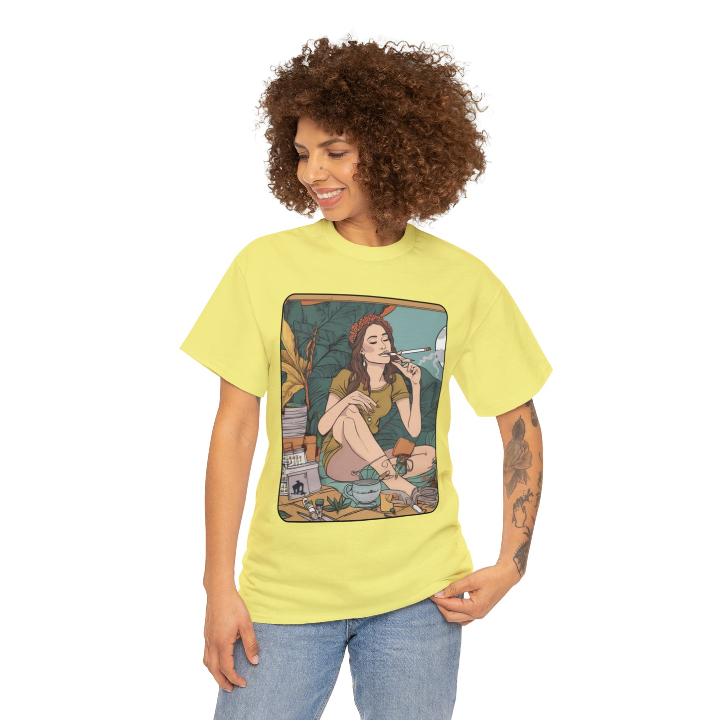 Unisex Heavy Cotton Tee Cannabis Enthusiast Series No. 2