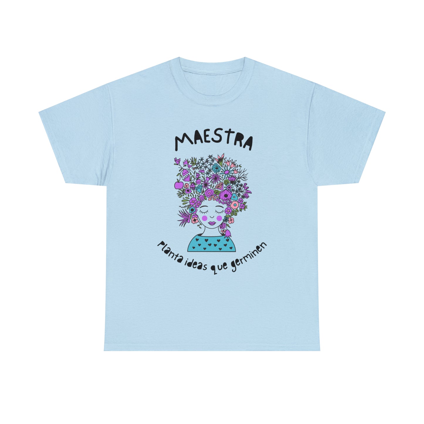 Maestra Planta Ideas Que Germinen Graphic Tshirt Unisex Heavy Cotton Tee
