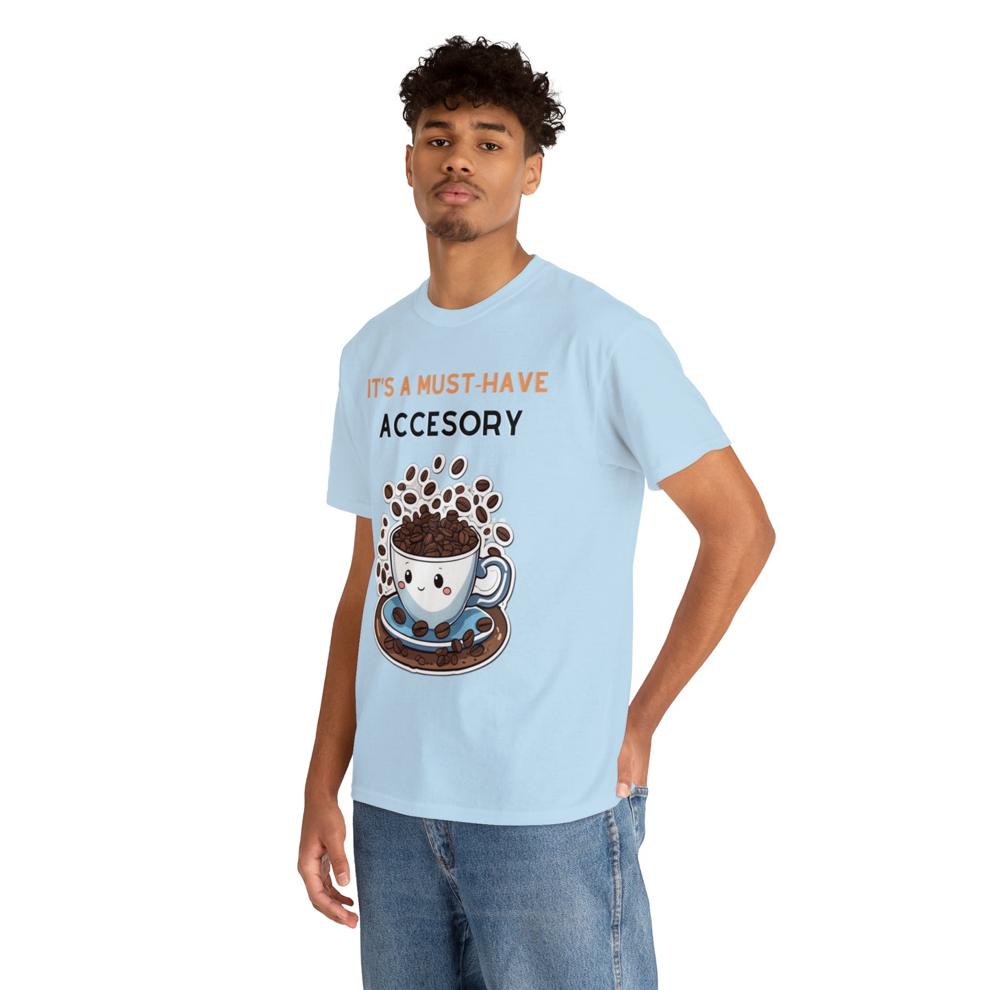Unisex Heavy Cotton Tee Coffee Must-Have Accesory