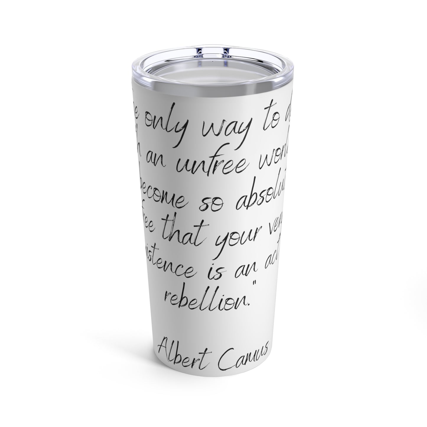 Tumbler 20oz Quote Series A. Camus