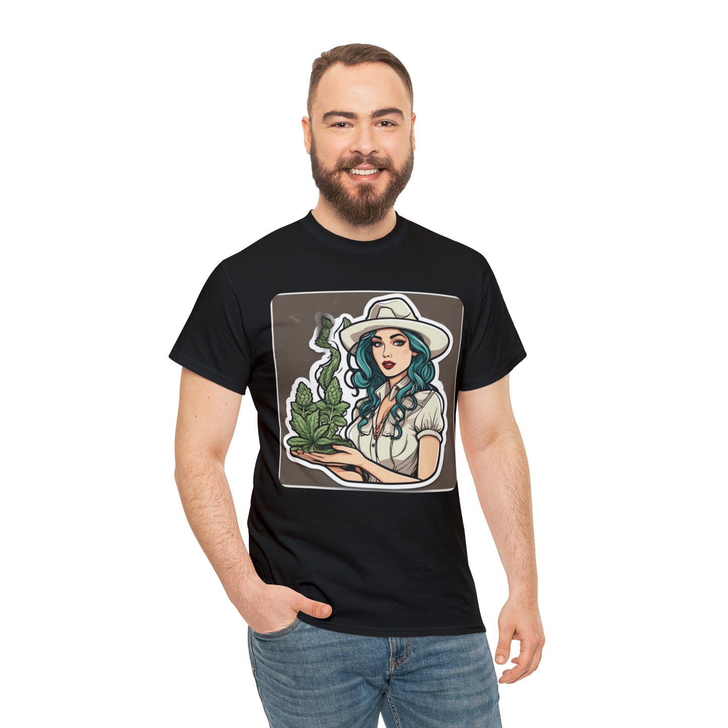 Unisex Heavy Cotton Tee Cannabis Enthusiast Series No.1