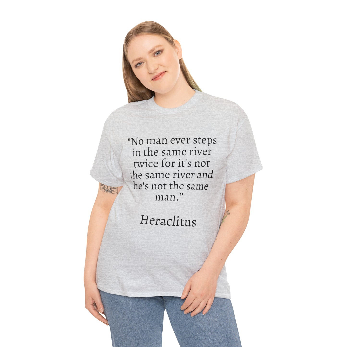 Unisex Heavy Cotton Tee Quotes Heraclitus