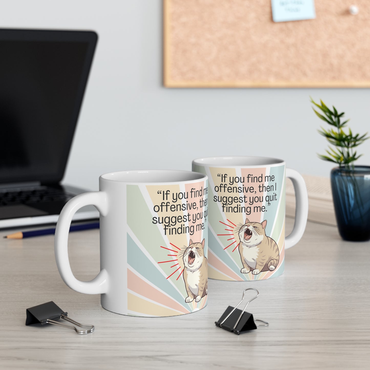 Sarcastic Cat Ceramic Mug 11oz