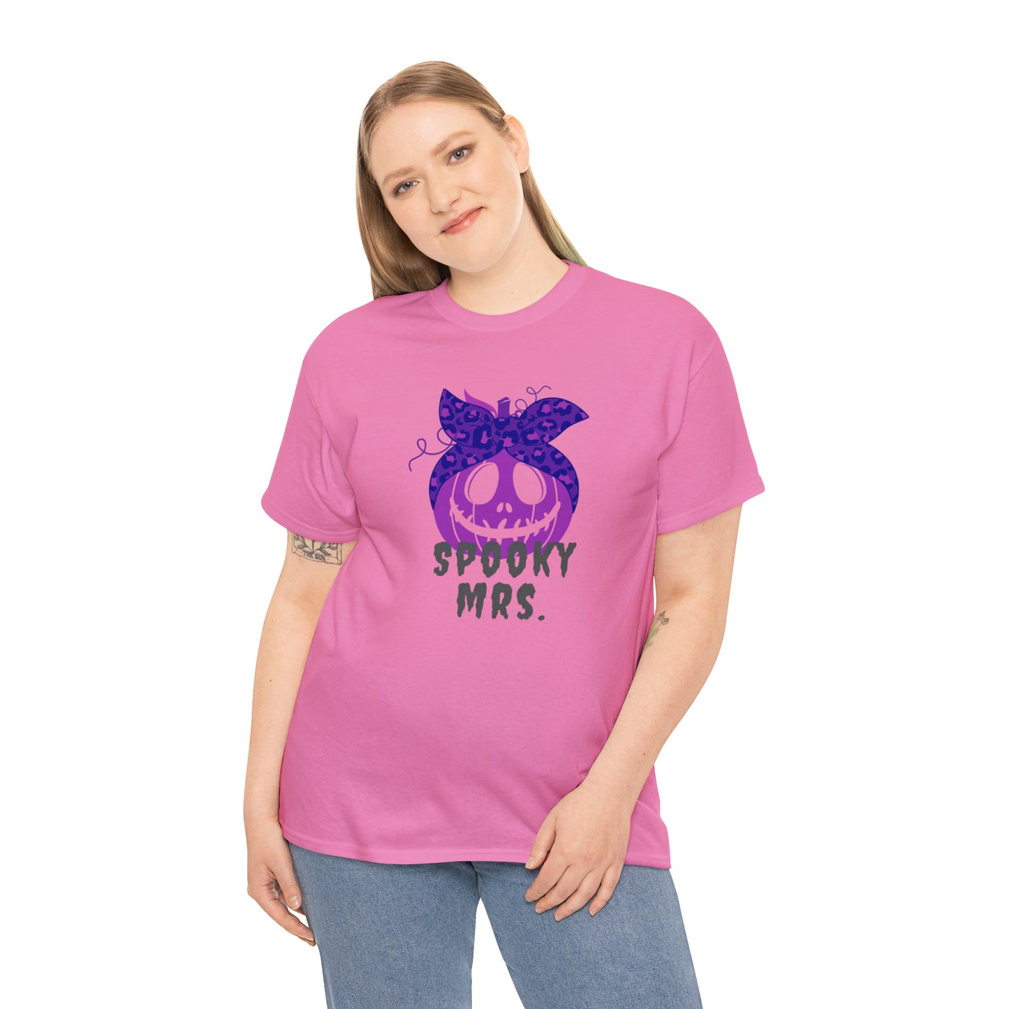 Spooky Mrs. Halloween Pumpkin Tshirt