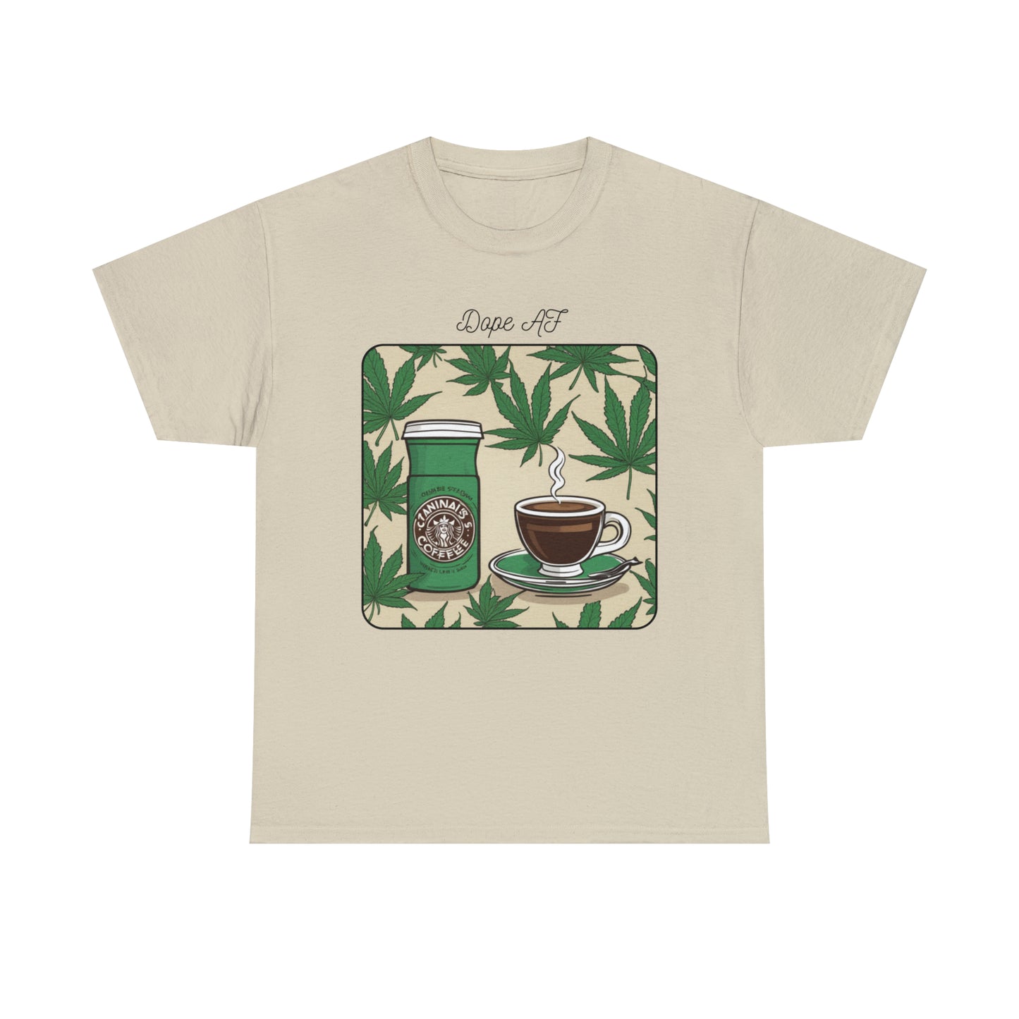 Unisex Heavy Cotton Tee Cannabis Enthusiast Series Dope AF