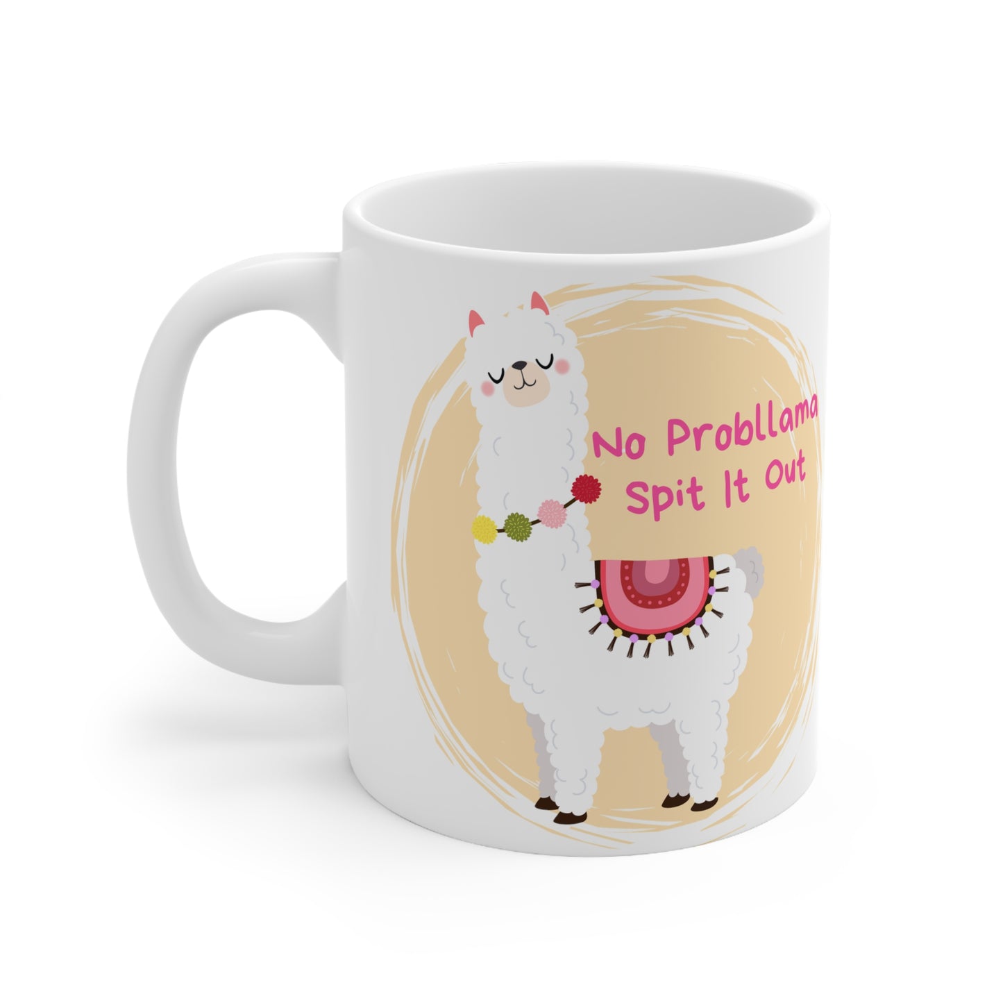 No ProbLlama Ceramic Mug 11oz