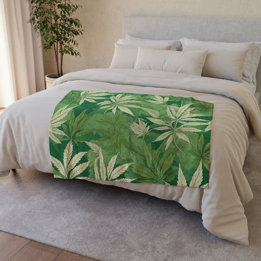 Soft Polyester Blanket Cannabis Enthusiast Series