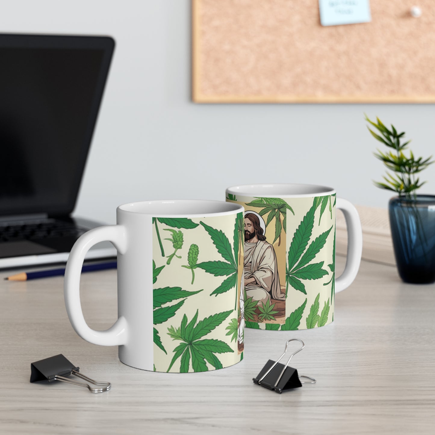 Ceramic Mug 11 Oz. Cannabis Enthusiast Series Jesus
