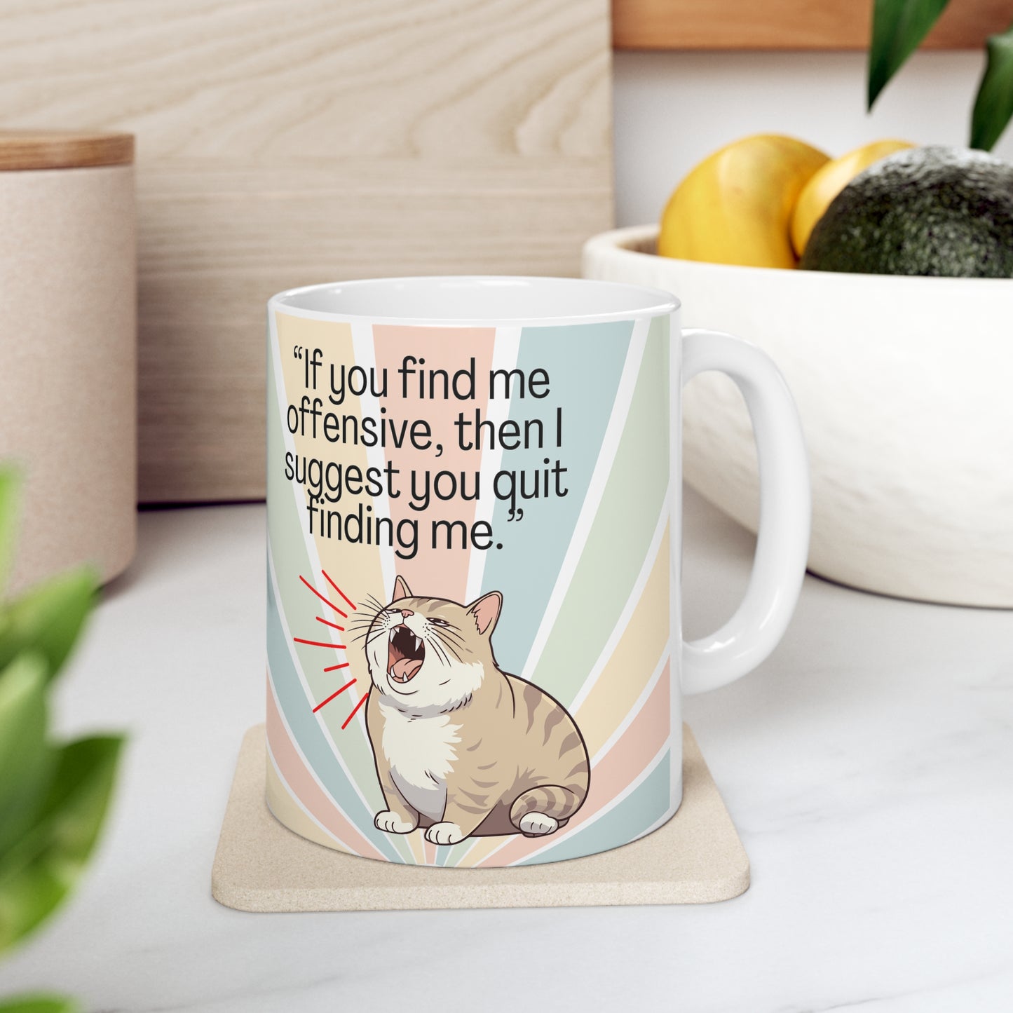 Sarcastic Cat Ceramic Mug 11oz