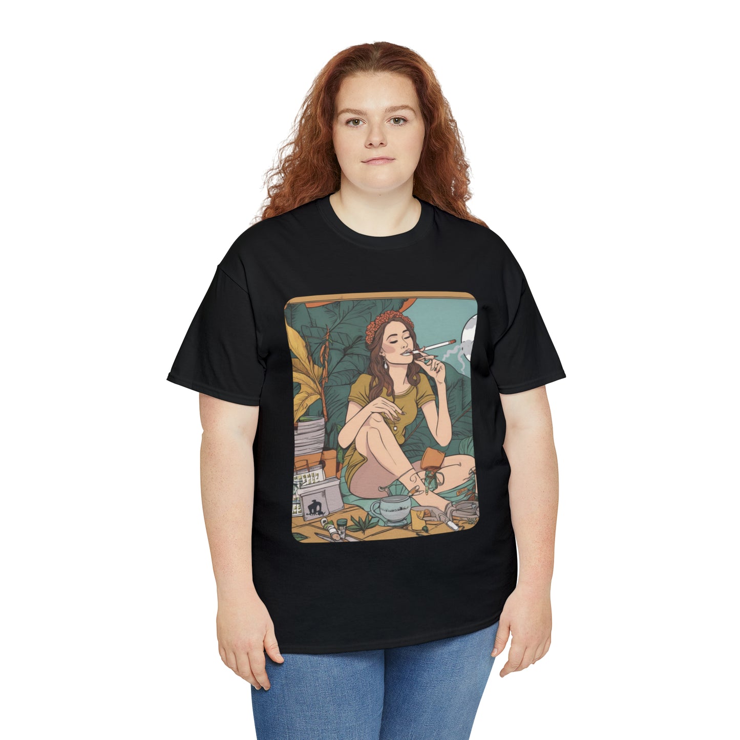 Unisex Heavy Cotton Tee Cannabis Enthusiast Series No. 2