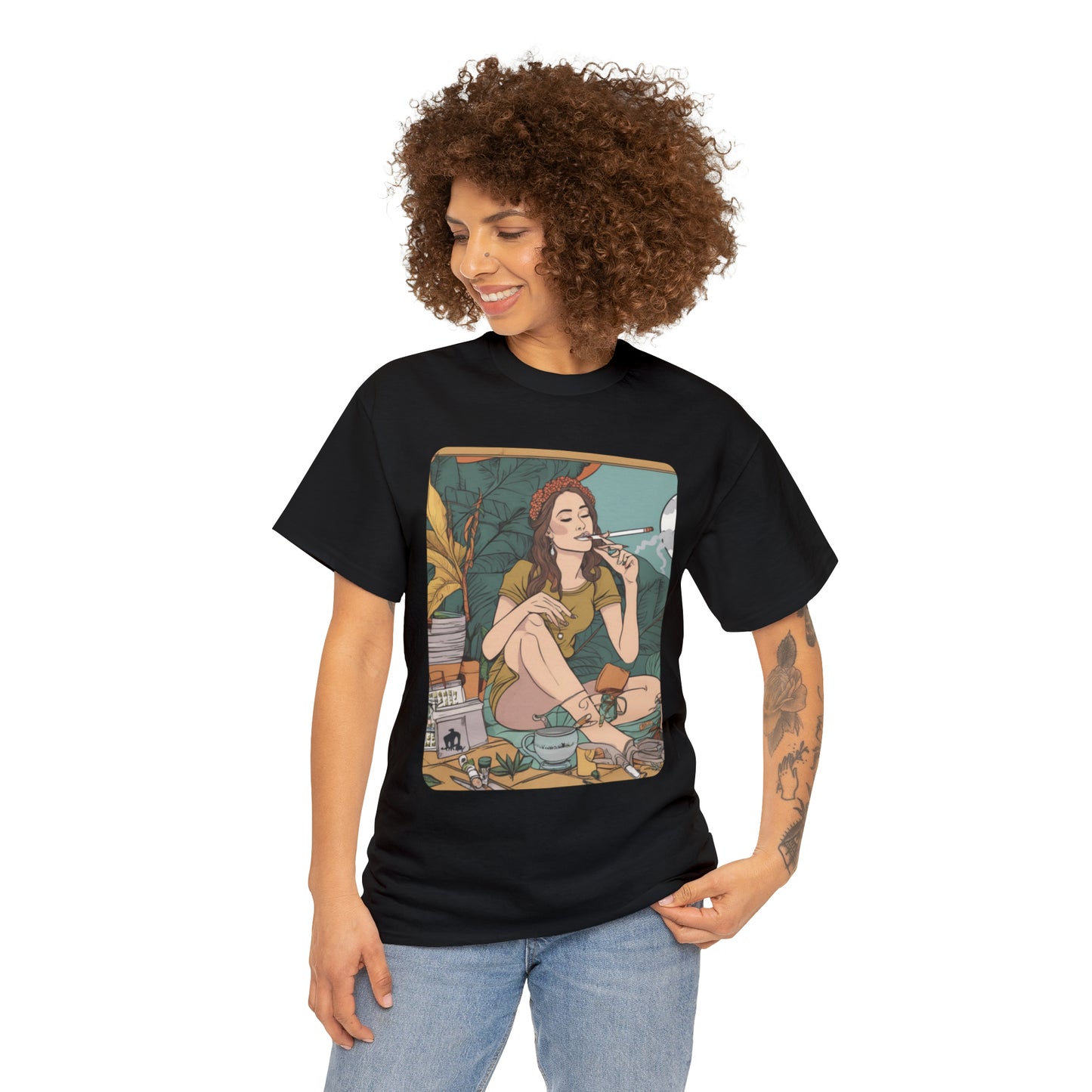 Unisex Heavy Cotton Tee Cannabis Enthusiast Series No. 2