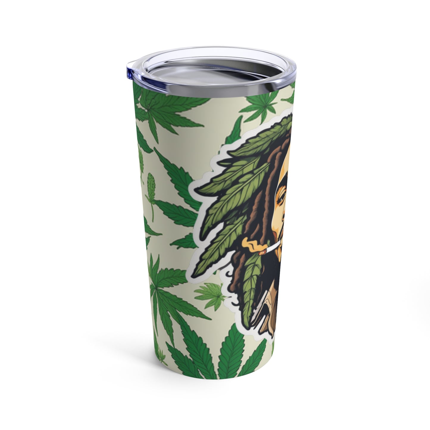 Tumbler 20oz rasta bob cannabis enthusiast
