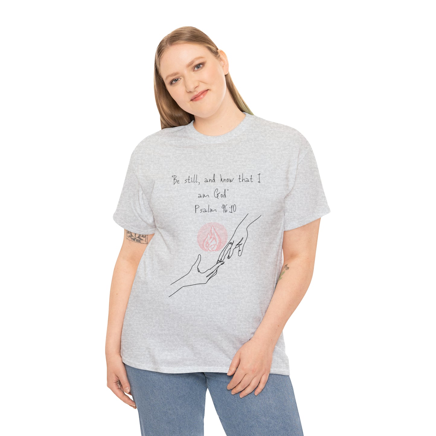 Psalm 46:10 Graphic Tshirt Unisex Heavy Cotton Tee