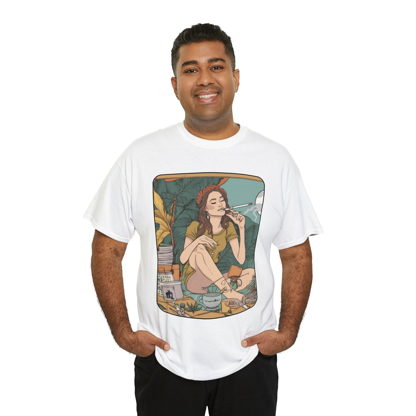 Unisex Heavy Cotton Tee Cannabis Enthusiast Series No. 2