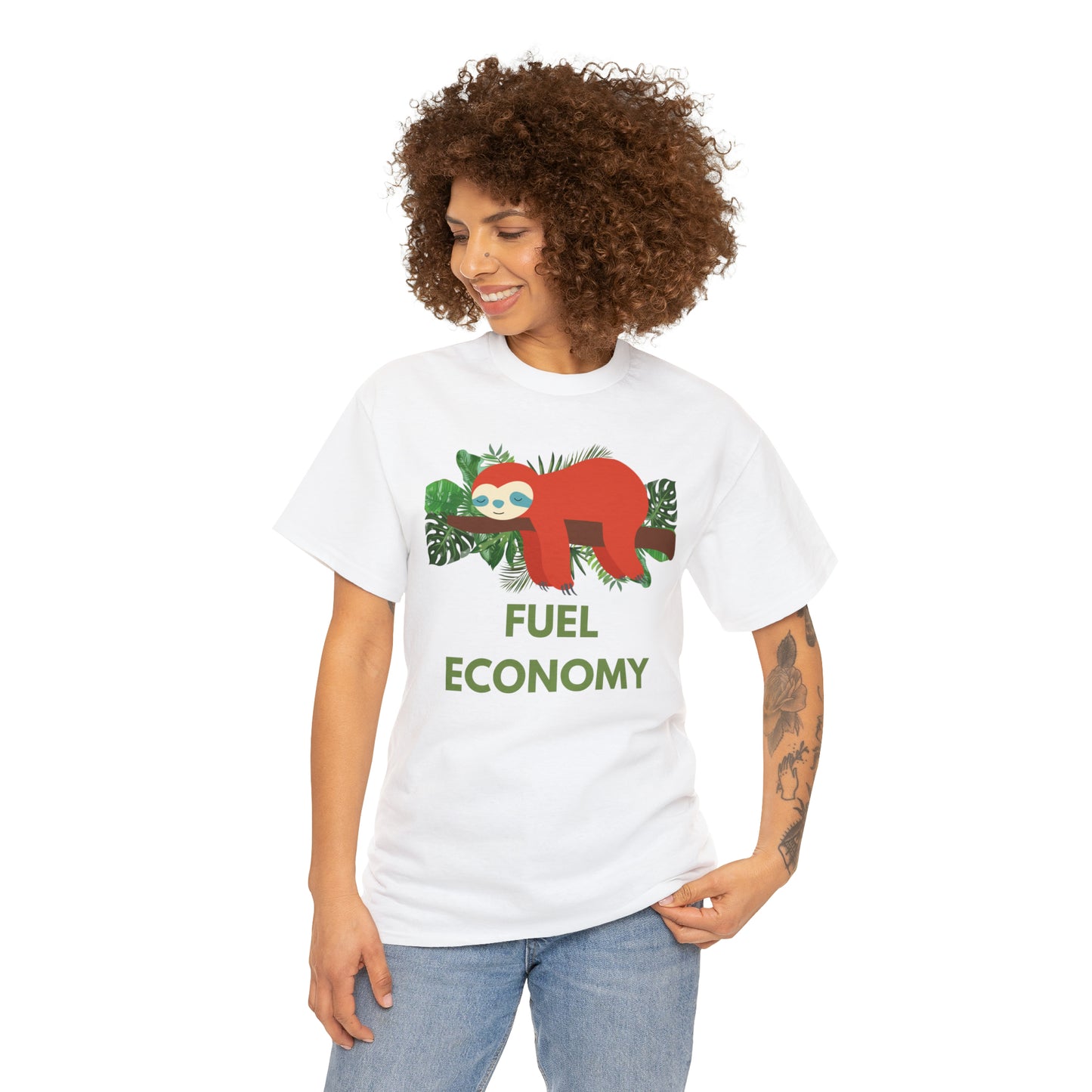 Fuel Economy Graphic Tshirt Unisex Heavy Cotton Tee