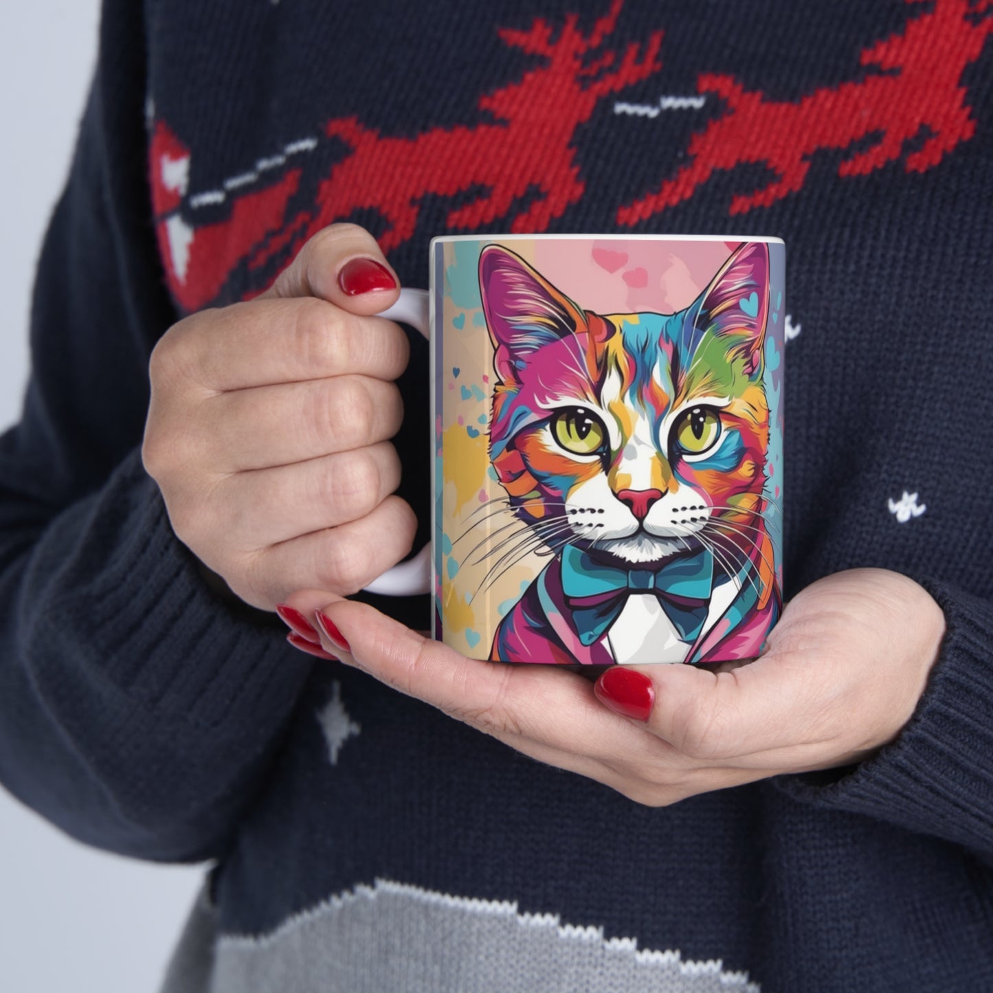 Mr. Kitty Cat Ceramic Mug 11oz