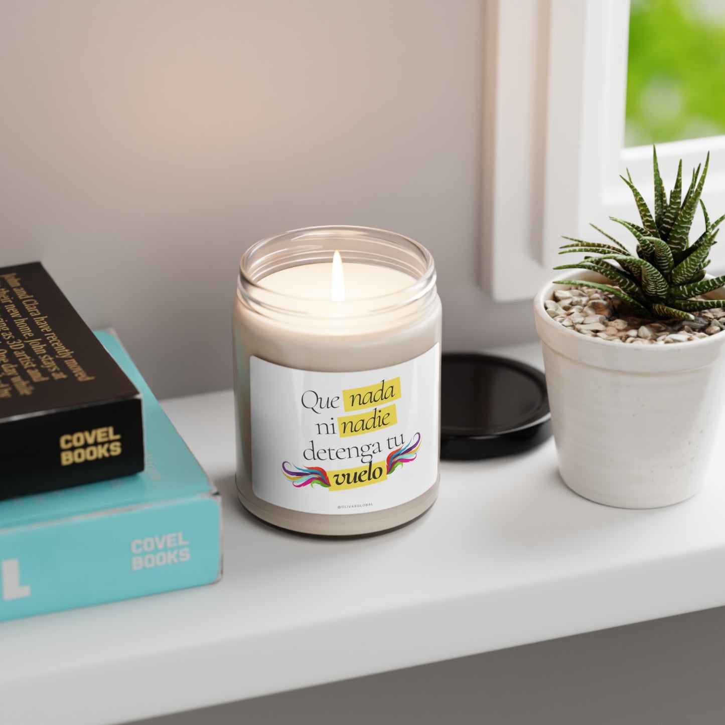 Que nada ni nadie detenga tu vuelo Scented Soy Candle, 9oz