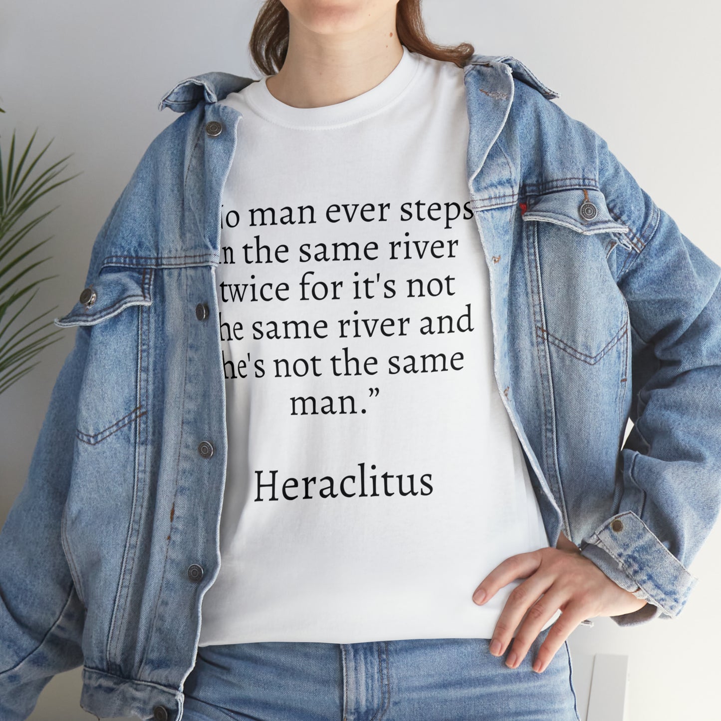 Unisex Heavy Cotton Tee Quotes Heraclitus