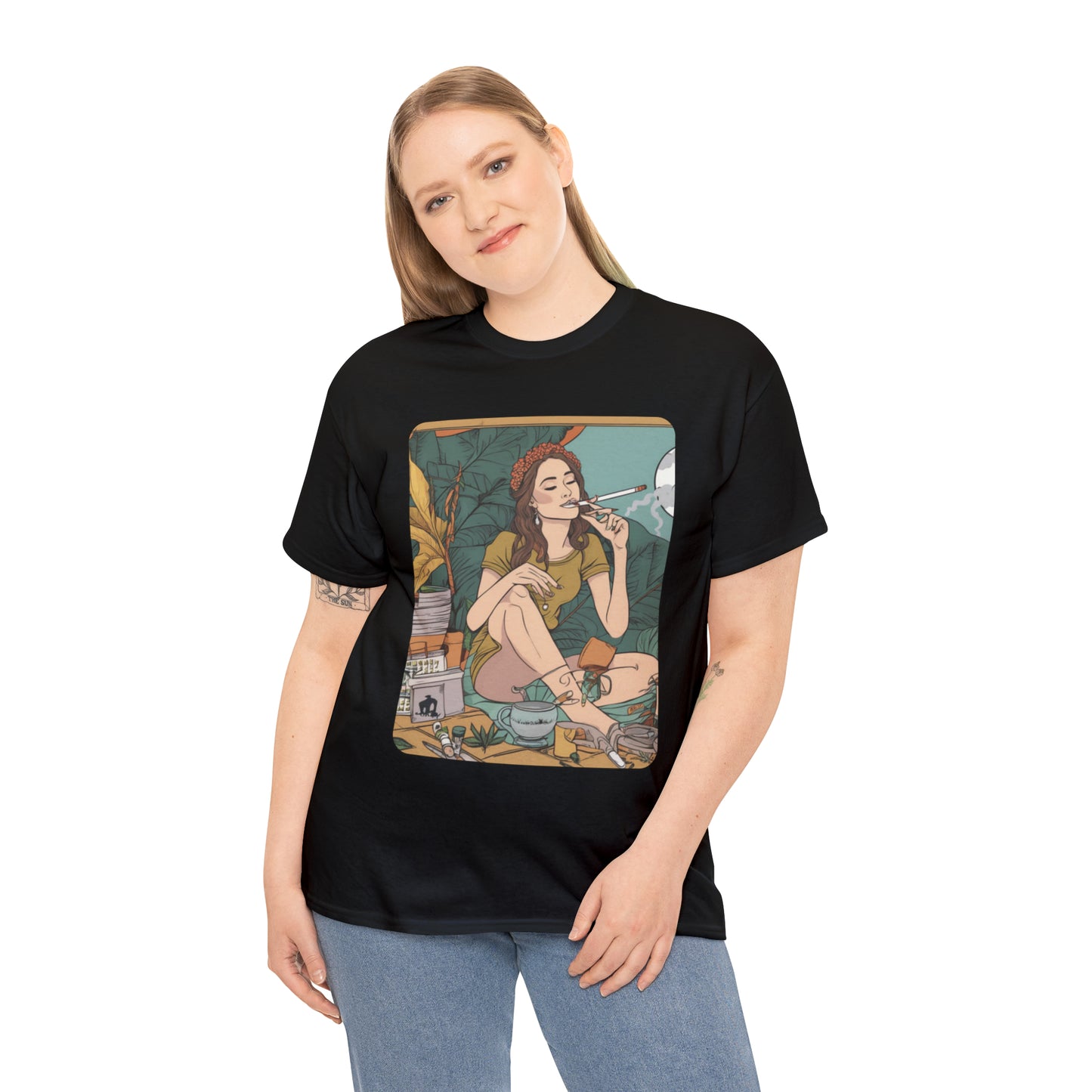 Unisex Heavy Cotton Tee Cannabis Enthusiast Series No. 2