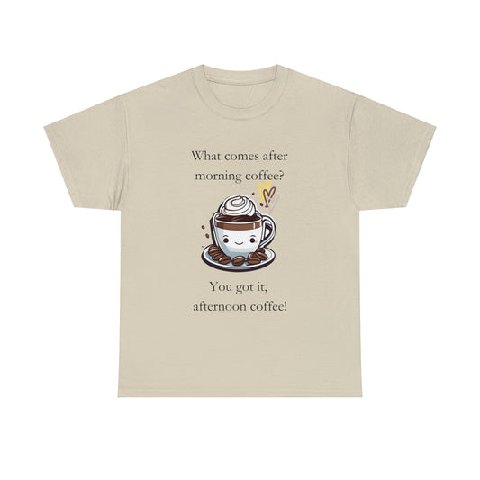 Unisex Heavy Cotton Tee Afternoon Coffee