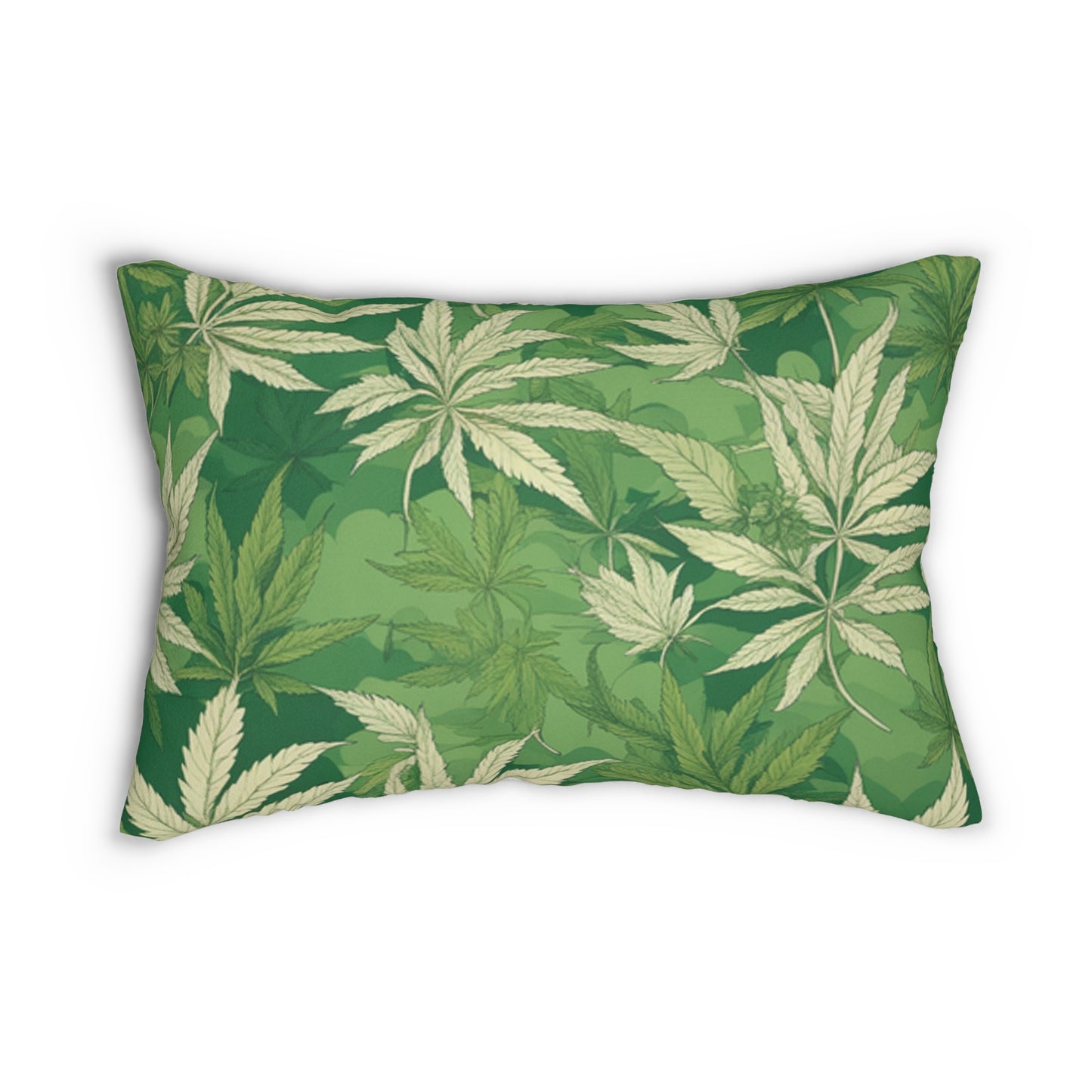 Spun Polyester Lumbar Pillow Cannabis Enthusiast Series