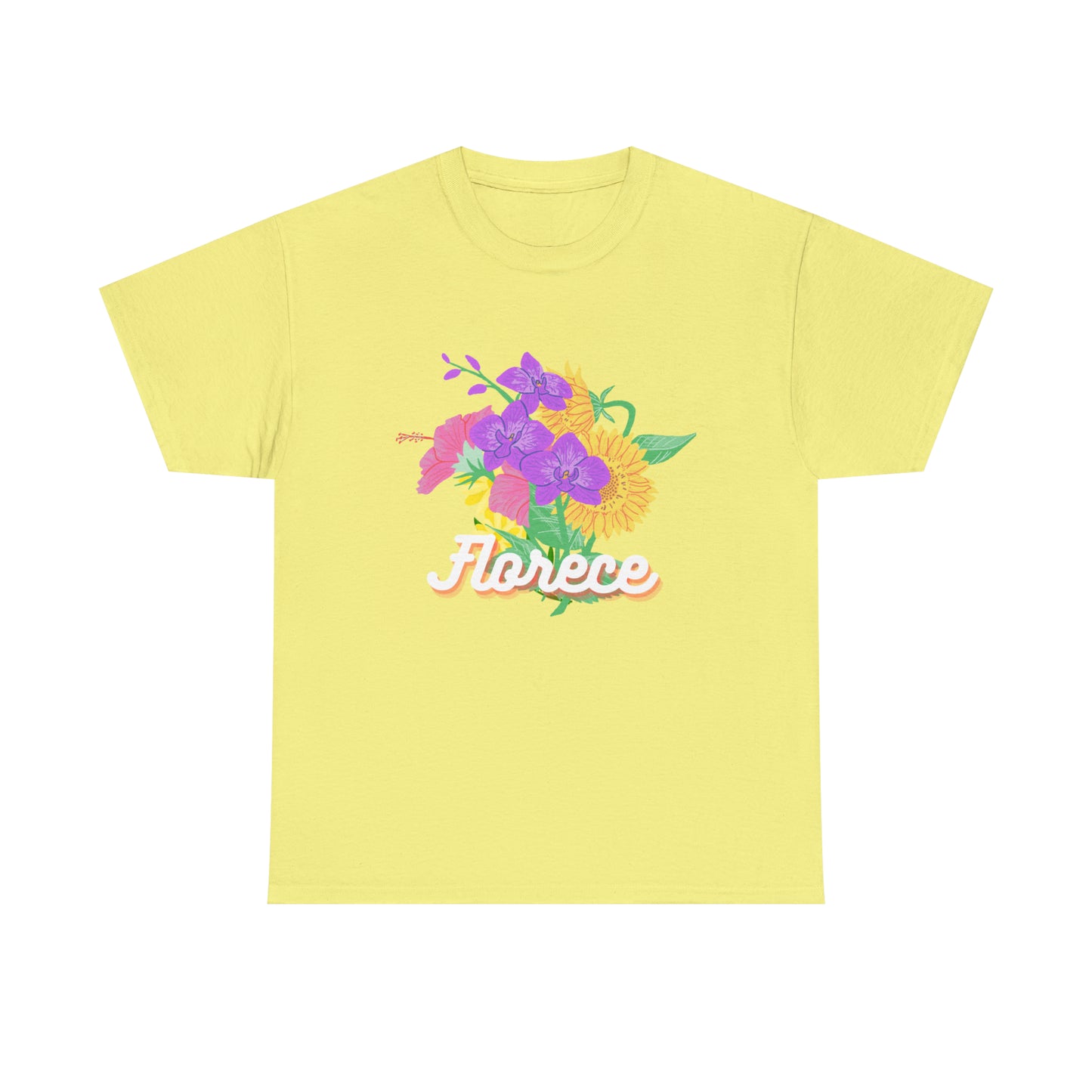 Florece Graphic Tshirt Unisex Heavy Cotton Tee