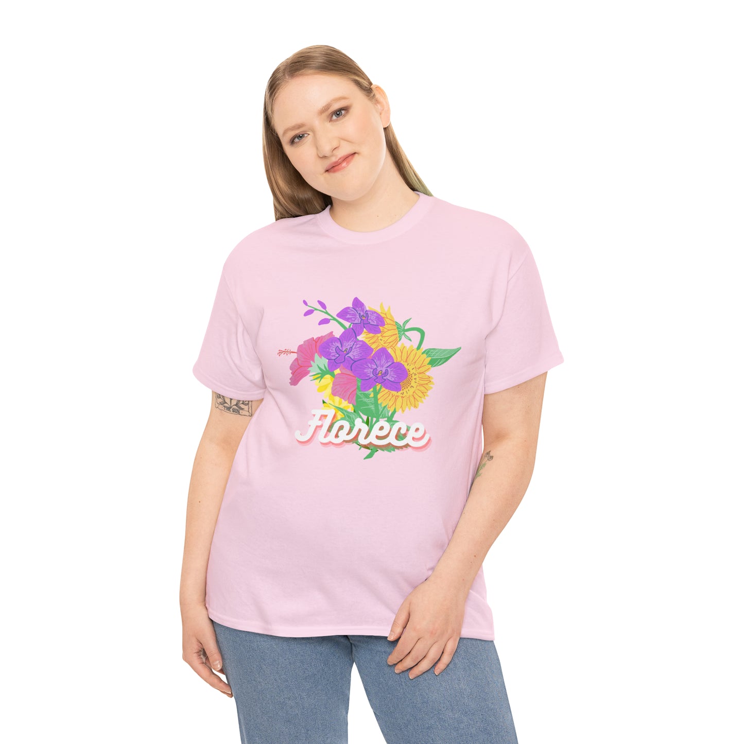Florece Graphic Tshirt Unisex Heavy Cotton Tee