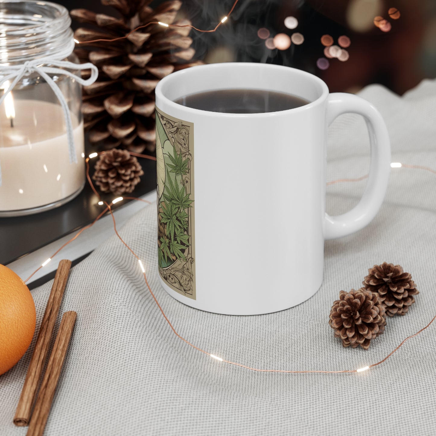 Ceramic Mug 11 Oz. Cannabis Enthusiast Series Jesus Weed