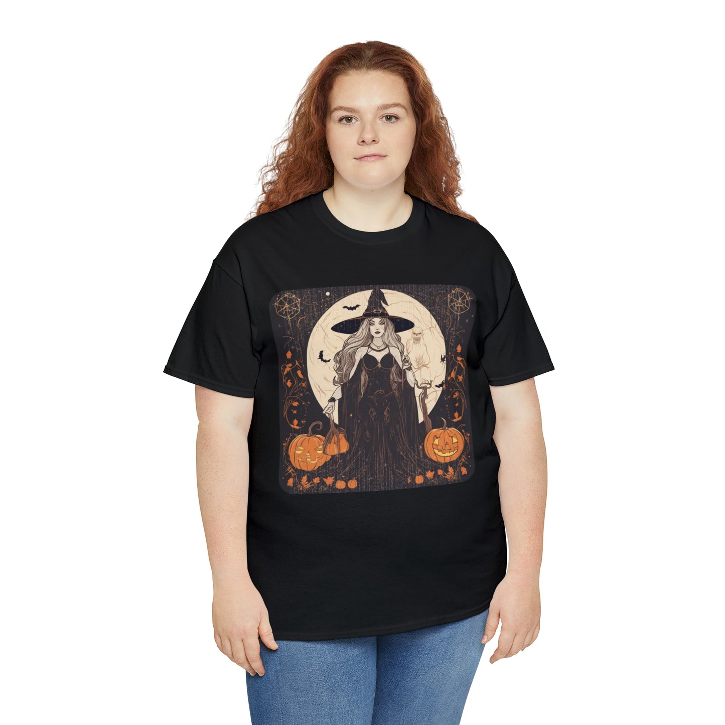 Unisex Heavy Cotton Tee Witchy Autumn Vibes