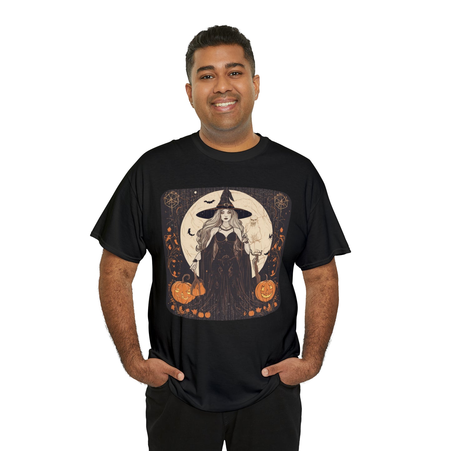 Unisex Heavy Cotton Tee Witchy Autumn Vibes