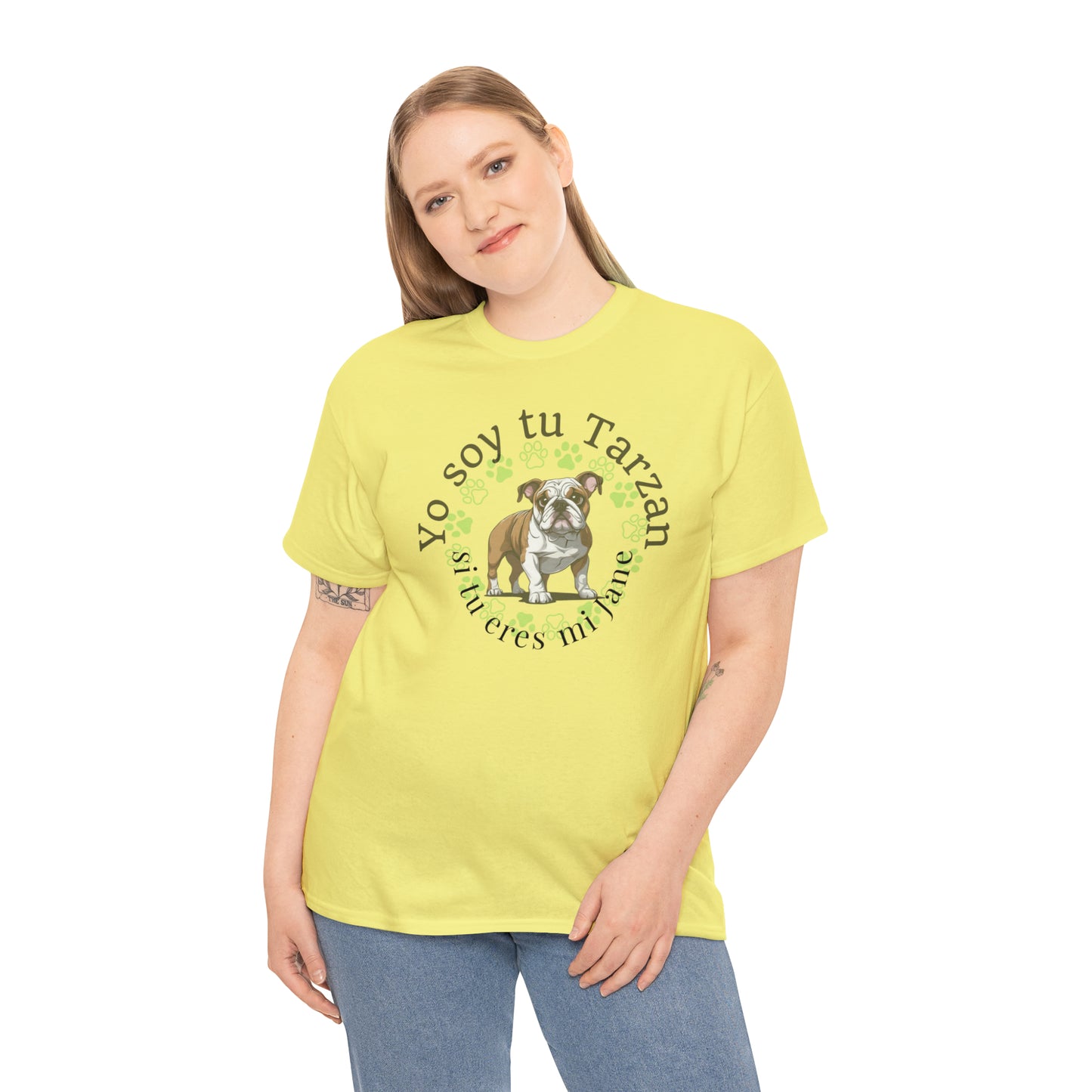 Bulldog Tarzan Colegial Unisex Heavy Cotton Tee