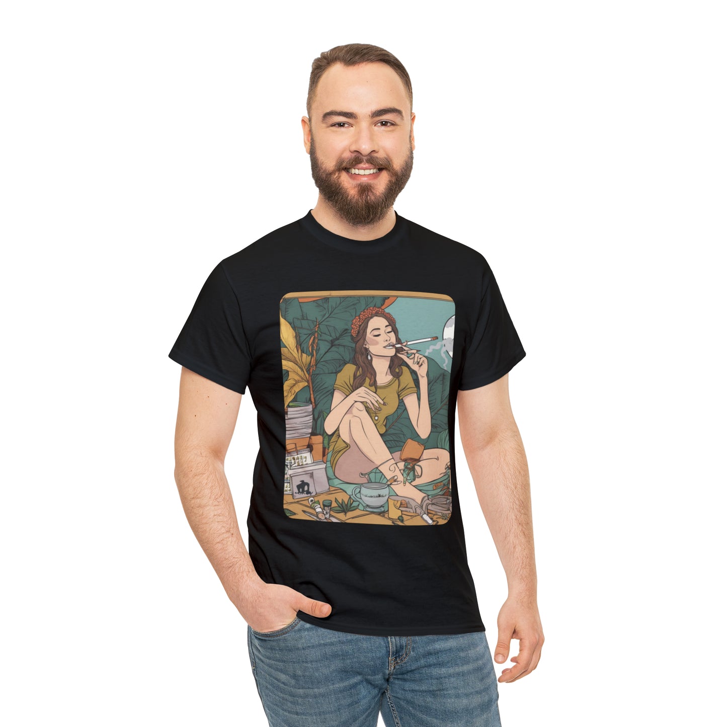 Unisex Heavy Cotton Tee Cannabis Enthusiast Series No. 2