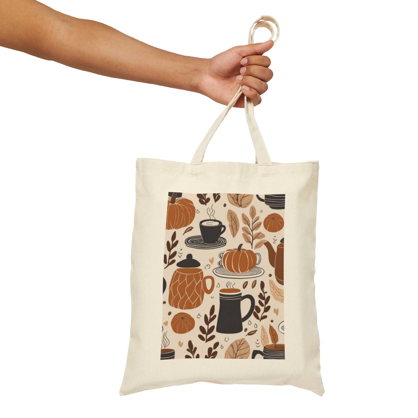 Cotton Canvas Tote Bag Autumn VIbes