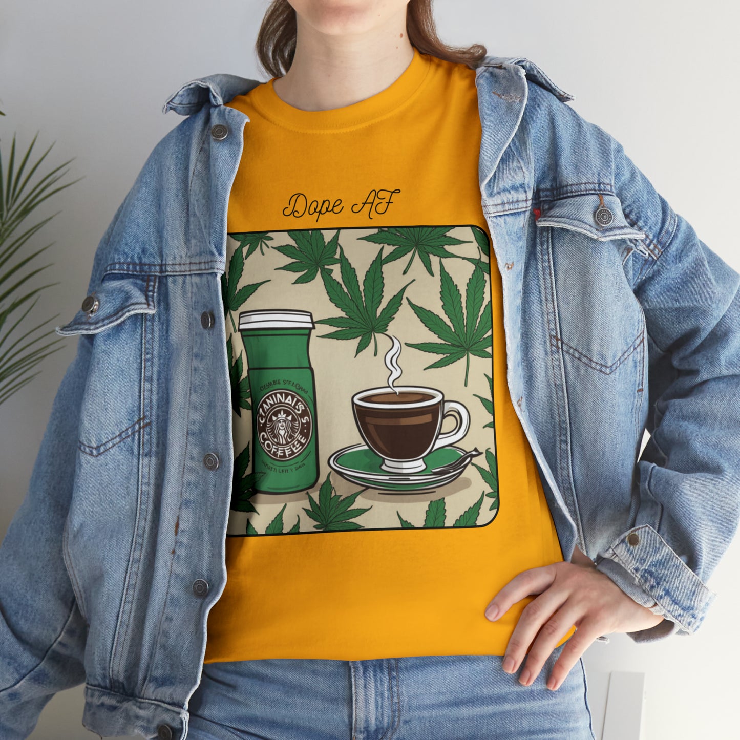 Unisex Heavy Cotton Tee Cannabis Enthusiast Series Dope AF