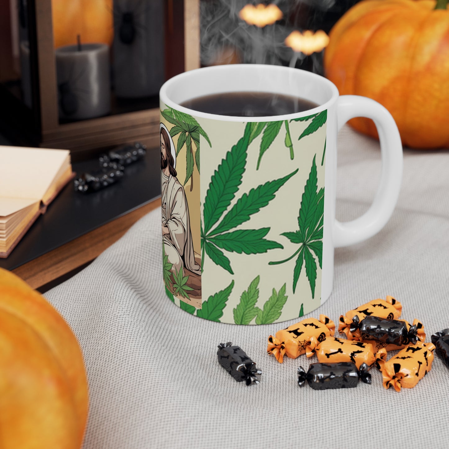 Ceramic Mug 11 Oz. Cannabis Enthusiast Series Jesus