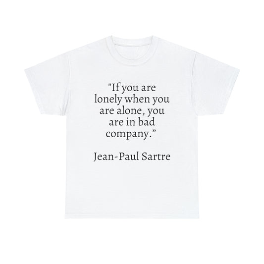 Unisex Heavy Cotton Tee Quotes Jean-Paul Sartre