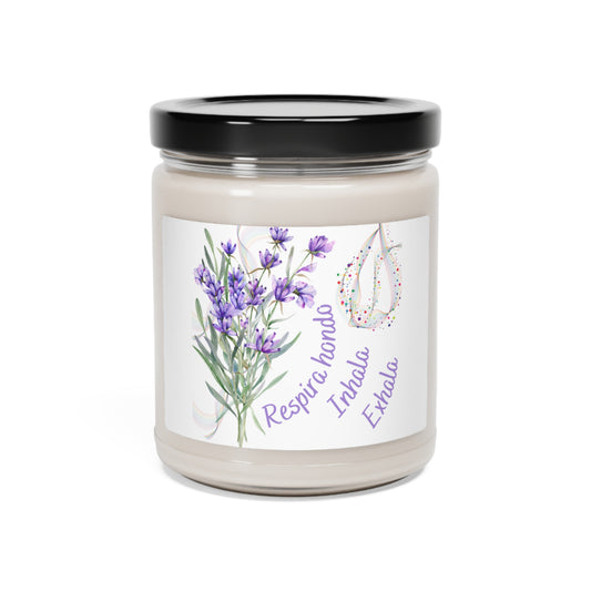 Respira hondo Scented Soy Candle, 9oz