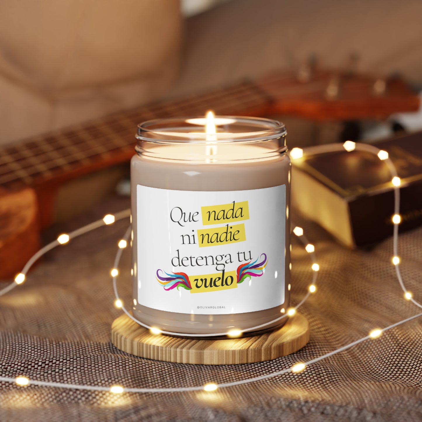 Que nada ni nadie detenga tu vuelo Scented Soy Candle, 9oz