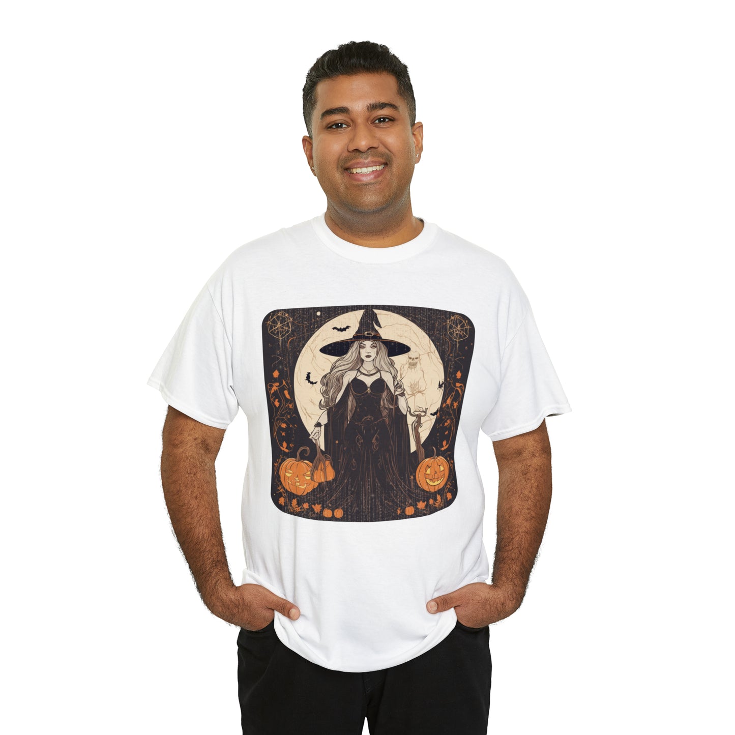 Unisex Heavy Cotton Tee Witchy Autumn Vibes