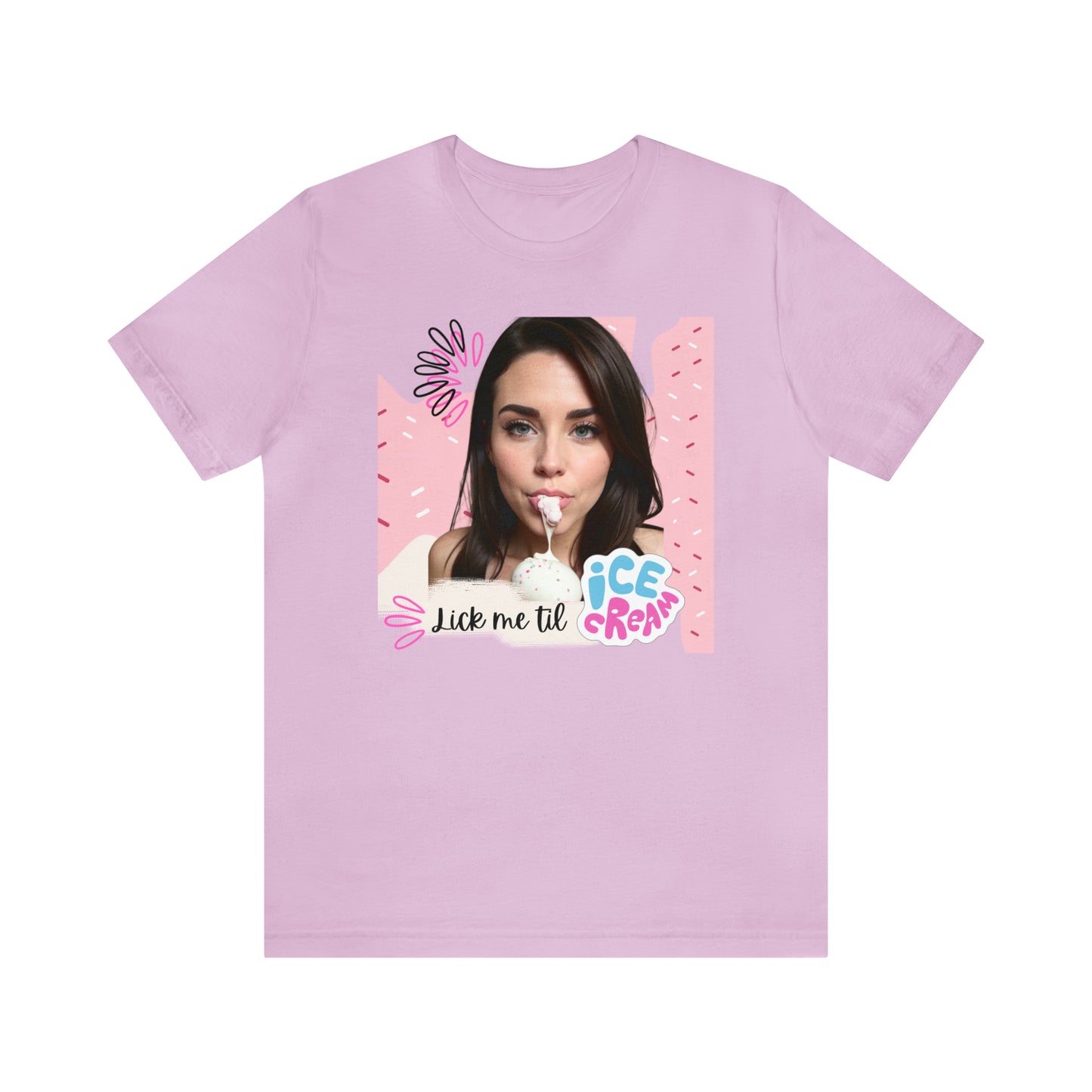 NSFW Lick me til Ice Scream Unisex Jersey Short Sleeve Tee