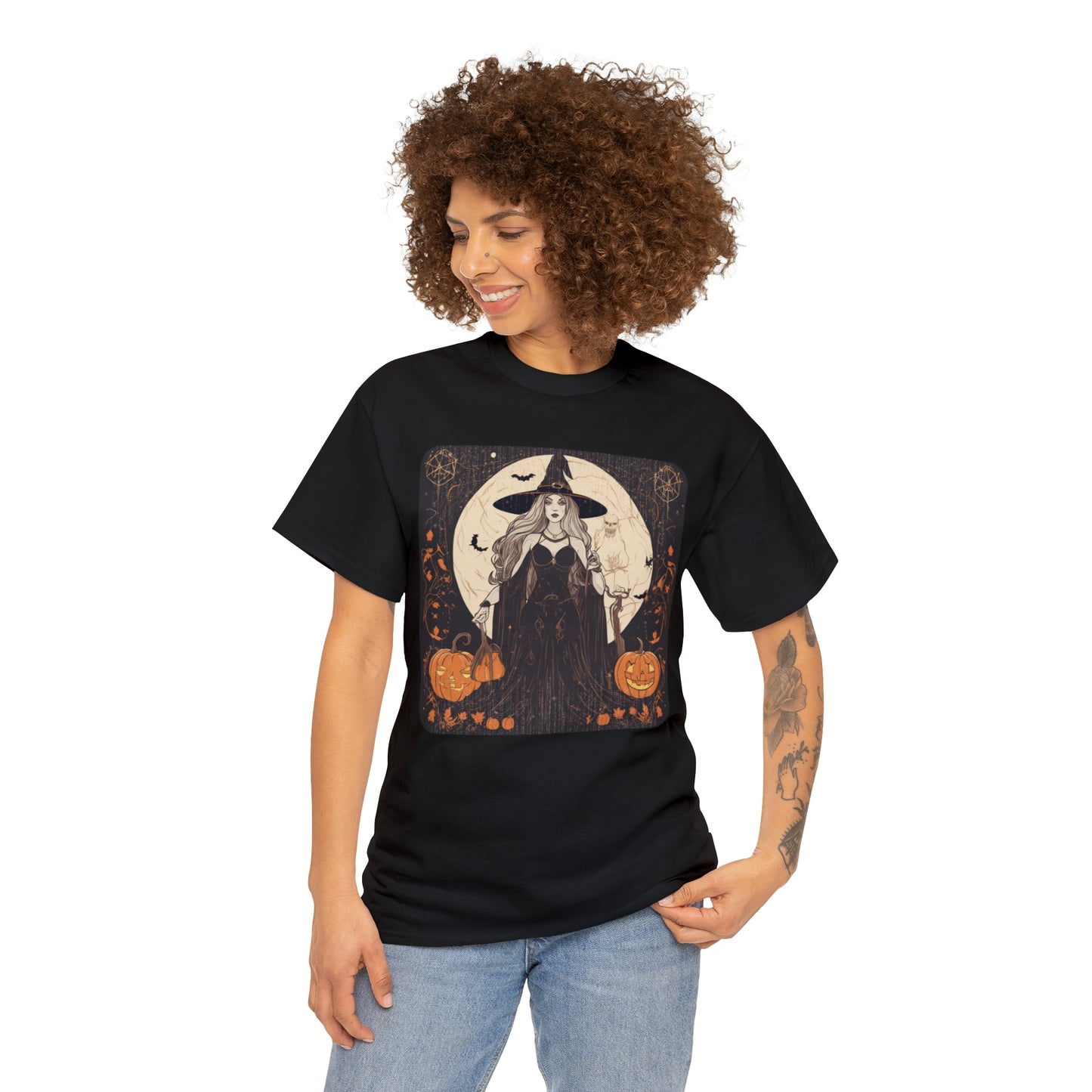 Unisex Heavy Cotton Tee Witchy Autumn Vibes