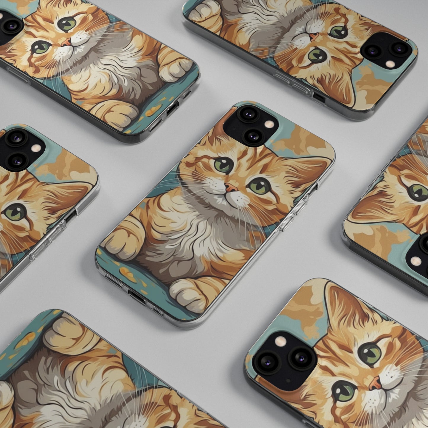 Soft Phone Cases Kitten Love Series