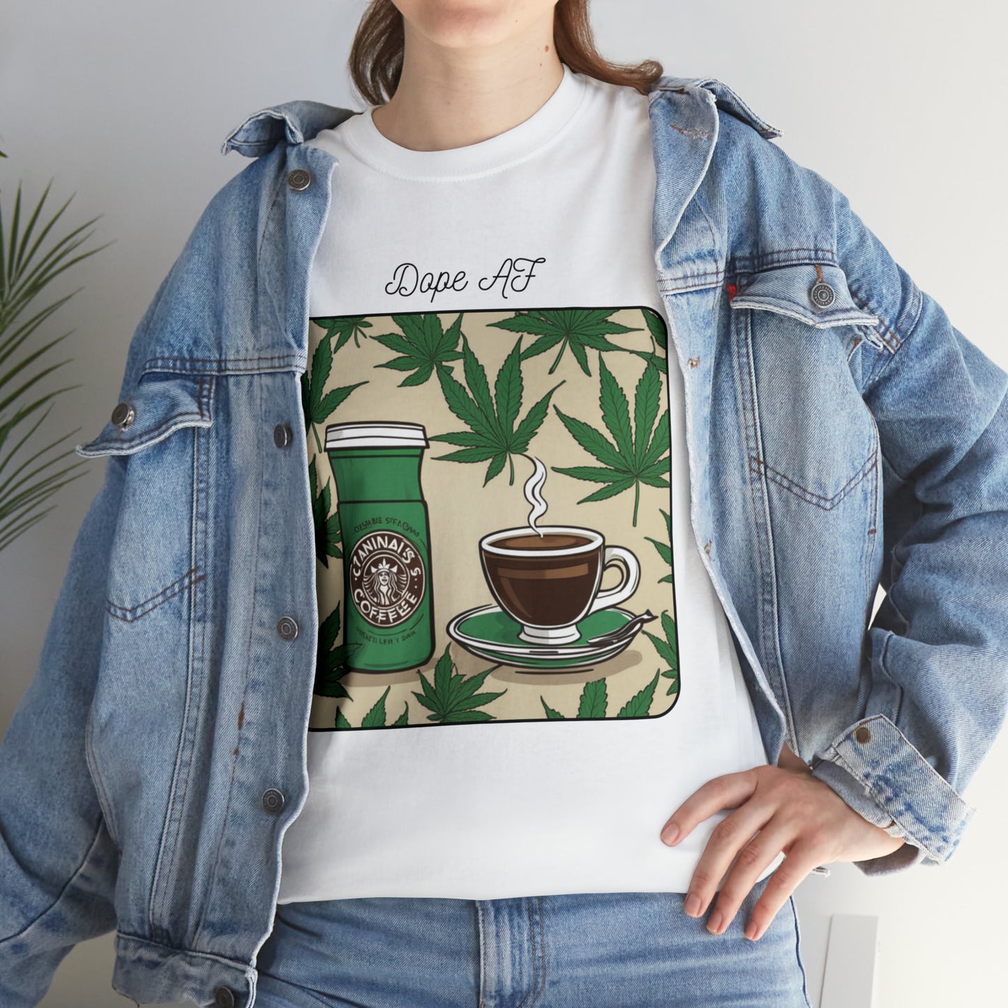 Unisex Heavy Cotton Tee Cannabis Enthusiast Series Dope AF