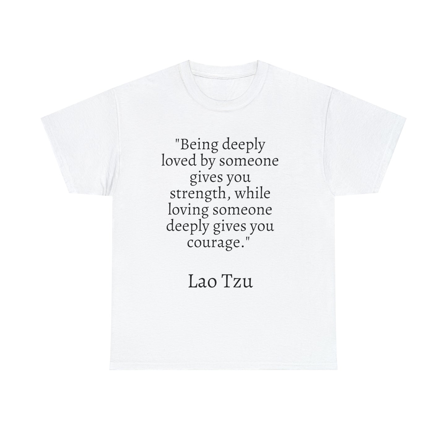Unisex Heavy Cotton Tee Quotes Lao Tzu