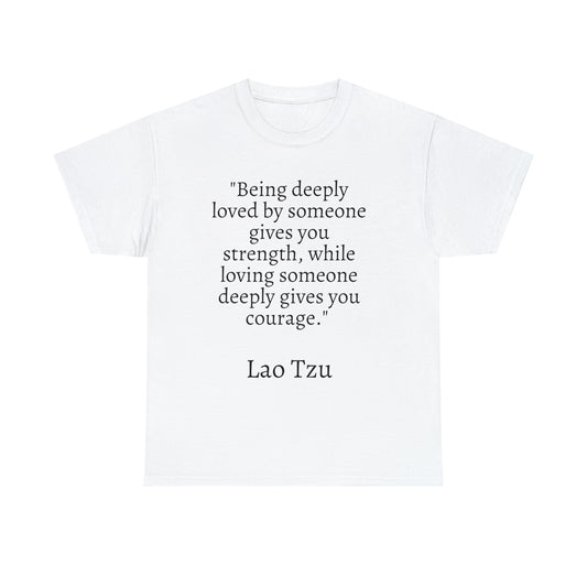 Unisex Heavy Cotton Tee Quotes Lao Tzu
