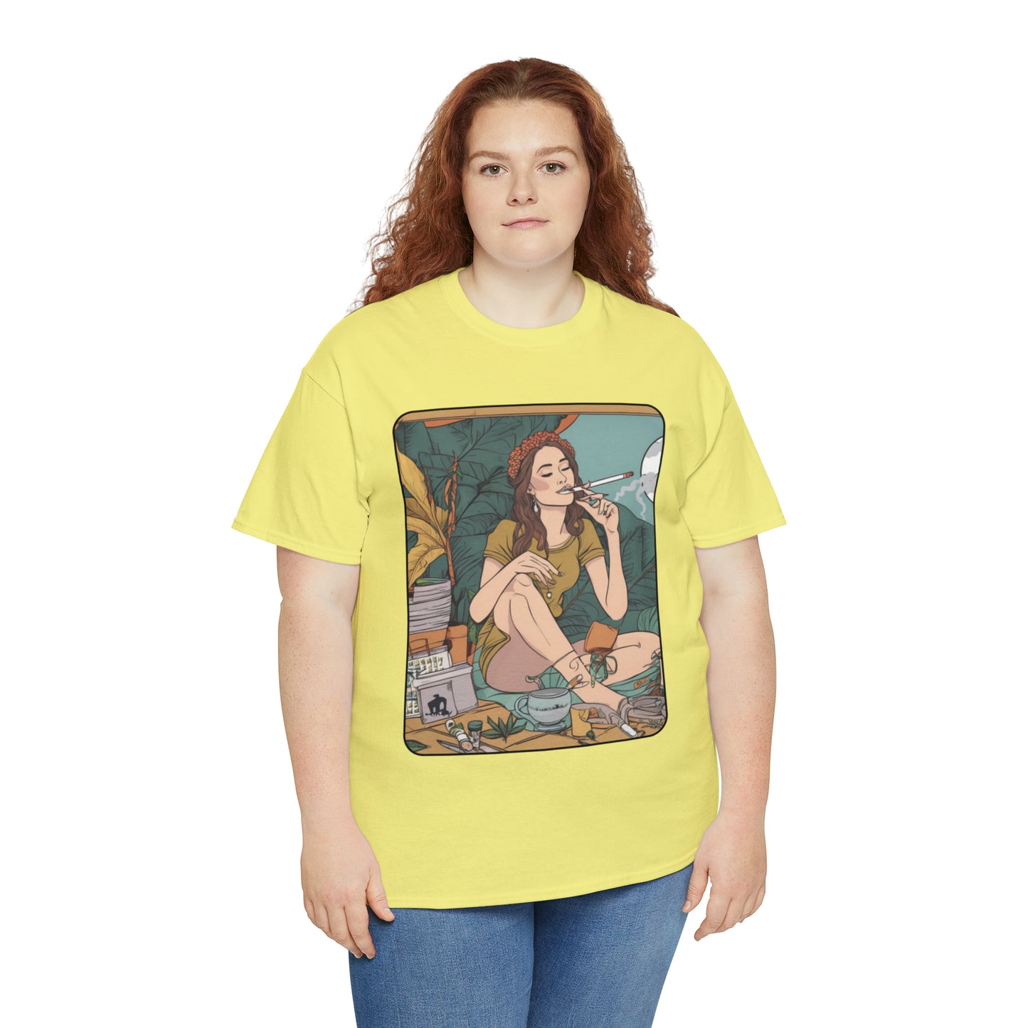 Unisex Heavy Cotton Tee Cannabis Enthusiast Series No. 2